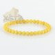Round amber balls bracelet